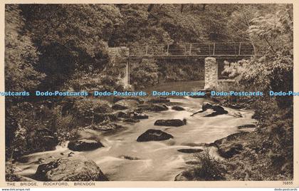 R049317 The Bridge Rockford Brendon Photochrom No 76855