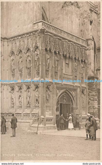R050270 Statues Entrance Canterbury Cathedral