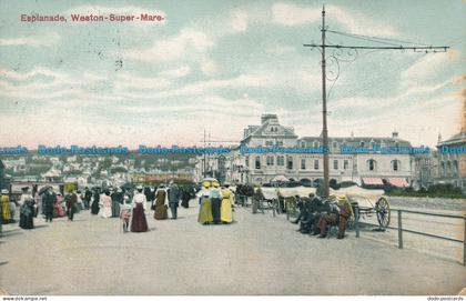 R079037 Esplanade. Weston Super Mare. 1907