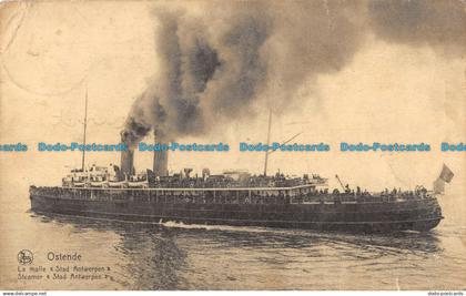 R091913 Ostende. La Malle Stad Antwerpen. A. Tempere. Nels. 1920
