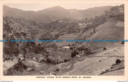 R140299 Central Ridges with Dianas Peak. St. Helena. Bill Hopkins Collection