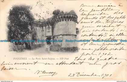 R158225 Fougeres. La Porte Saint Sulpice. ND. 1901