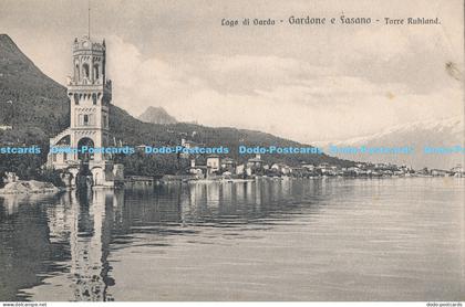 R177586 Lago di Garda. Gardone e Fasano. Torre Ruhland. Brunner