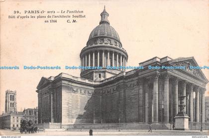 R240599 39 Paris Le Pantheon Bati dapres les plans de larchitecte Soufflot en 17