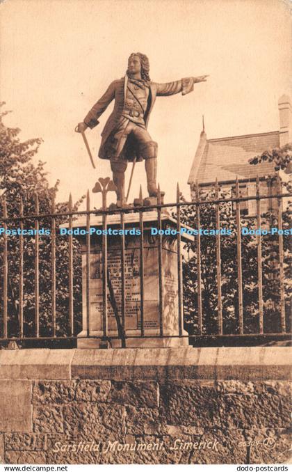 R264061 Limerick Sarsfield Monument Valentines Series Postcard