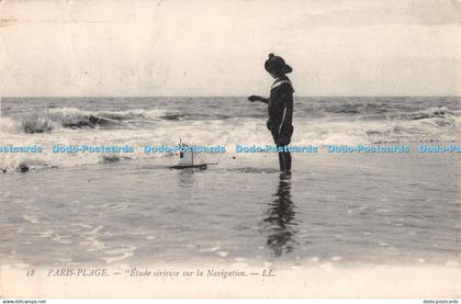 R289836 18 Paris Plage Etude serieuse sur la Navigation LL 1909