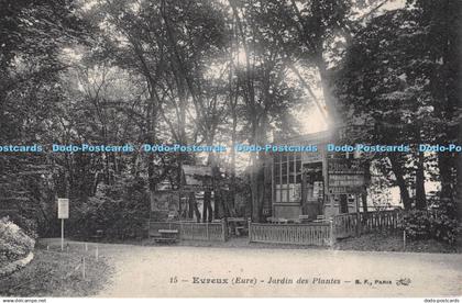R293987 Evreux Eure 15 Jardin des Plantes B F Paris Carte Postale