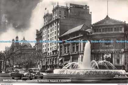 R445789 Barcelona 532 Comedia Avenida Palace y Coliseo Zerkowitz 1954