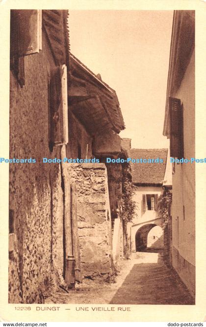 R464412 12228 Duingt Une Vieille Rue Collection La Savoie Braun
