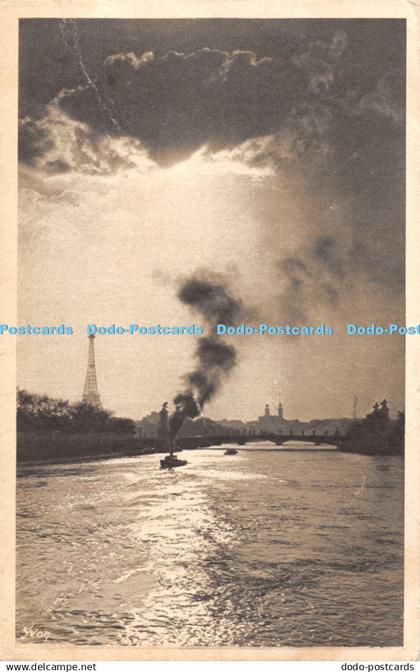 R476028 Paris Moonlight on the Seine Yvon Serie 11 No 1 1923