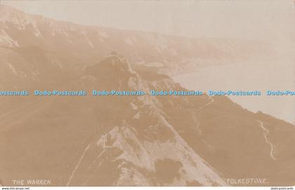 R513265 Folkestone The Warren Postcard
