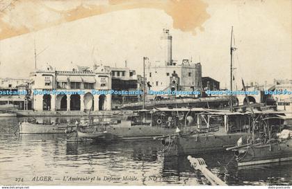 R595797 274 Alger LAmiraute et la Defense Mobile ND Phot 1909
