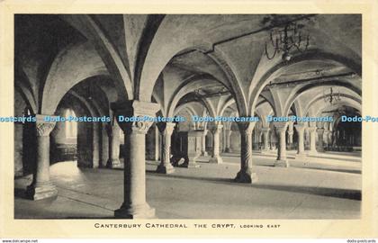 R622179 Canterbury Cathedral Crypt Looking East Tuck Canterbury Cathedral Series