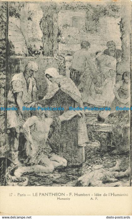 R624836 17. Paris. Le Pantheon. F. Humbert. Idee de lHumanite. Humanity. A. P. A