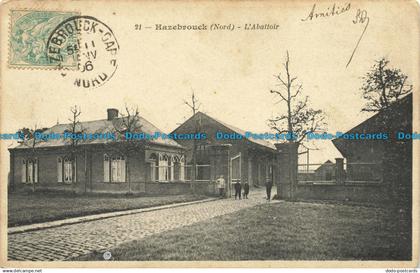 R636027 Hazebrouck. Nord. L Abattoir. 1906