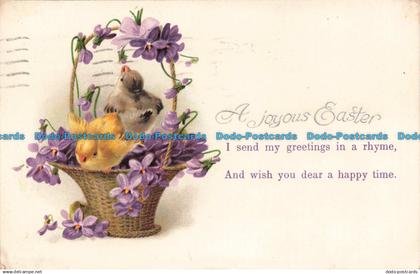 R667605 A Joyous Easter. I Send My Greetings in a Rhyme. 1928