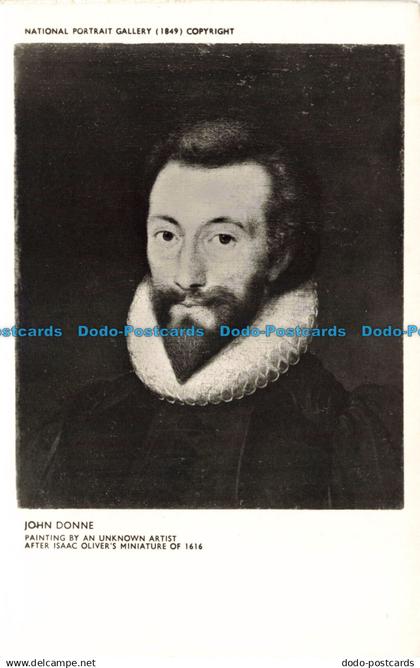 R669360 John Donne. National Portrait Gallery. B. Matthews. Unknown Artist
