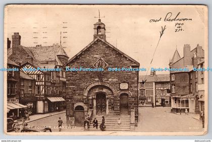 R760863 Llanrwst Market Square Valentine Sepiatype PM Colwyn Bay Denbighshire 19