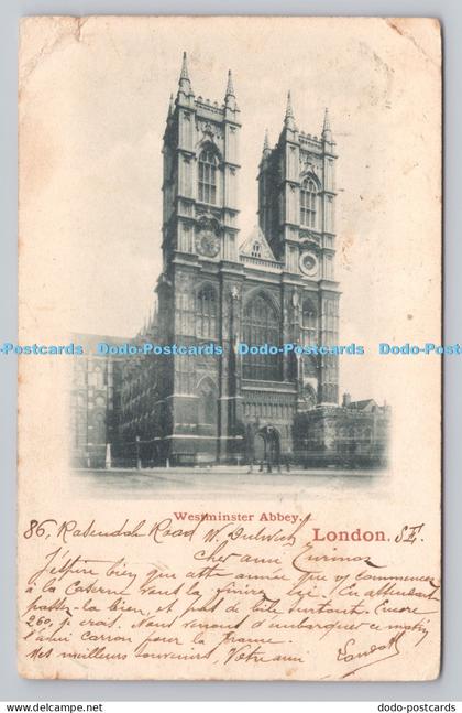 R808493 London. Westminster Abbey. PM. Rumilly. 1902