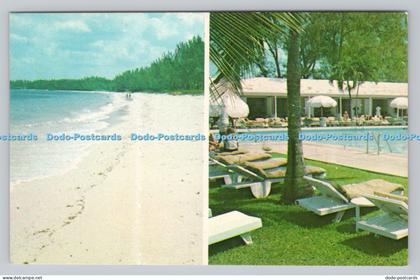 R810808 Bahama Islands. New Providence. Beach and Pool. Lyford Cay Club. Bell Pa