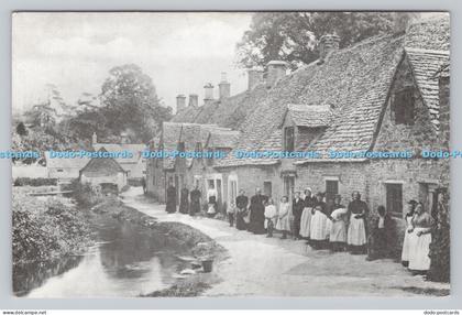 R811035 Arlington Row in the Eighteen Nineties. Arlington Mill. Bibury. The Cots