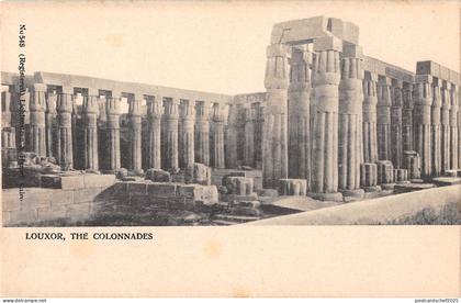uk33385 the colonnades louxor real photo  uk luxor egypt