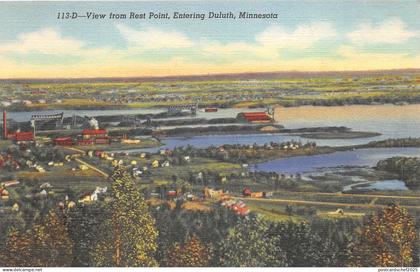 uk42320 view from rest point entering duluth minnesota usa