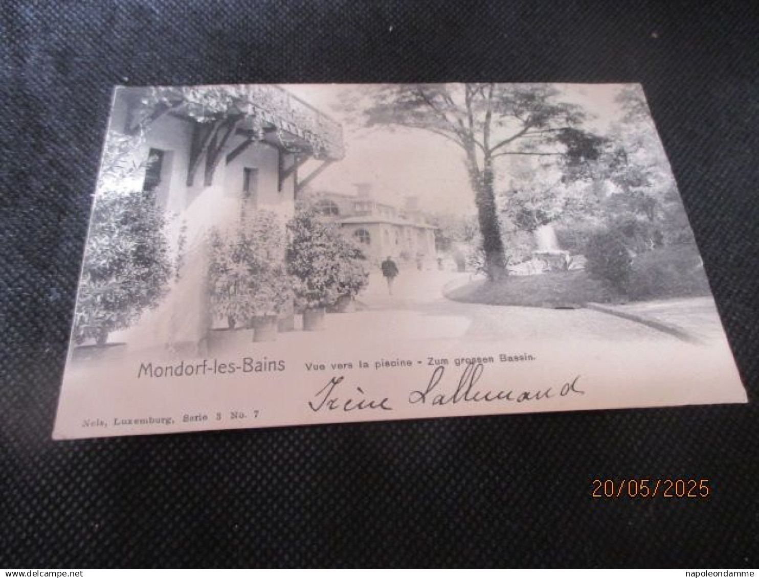 Mondorf les Bains,Vue vers la piscine, edit Nels serie 3 nr 7