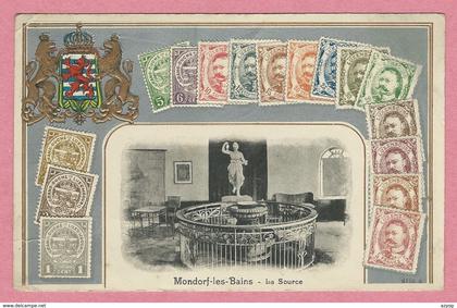 Luxembourg - BAD MONDORF - MONDORF les BAINS - La Source - Carte gaufrée