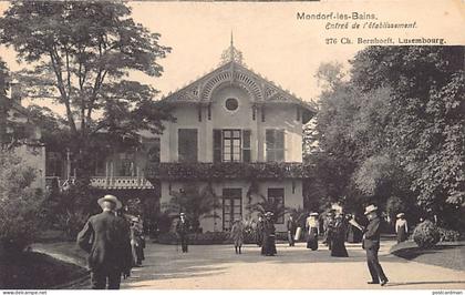Luxembourg - MONDORF LES BAINS - Entrée de l'établissement - Ed. Ch. Bernhoeft 276