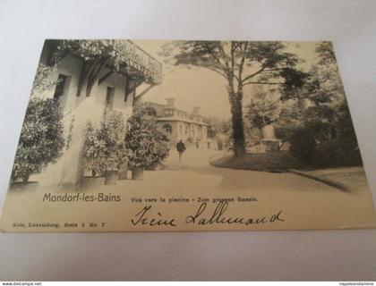 Mondorf les Bains, Vue vers la piscine, zum grossen Bassin