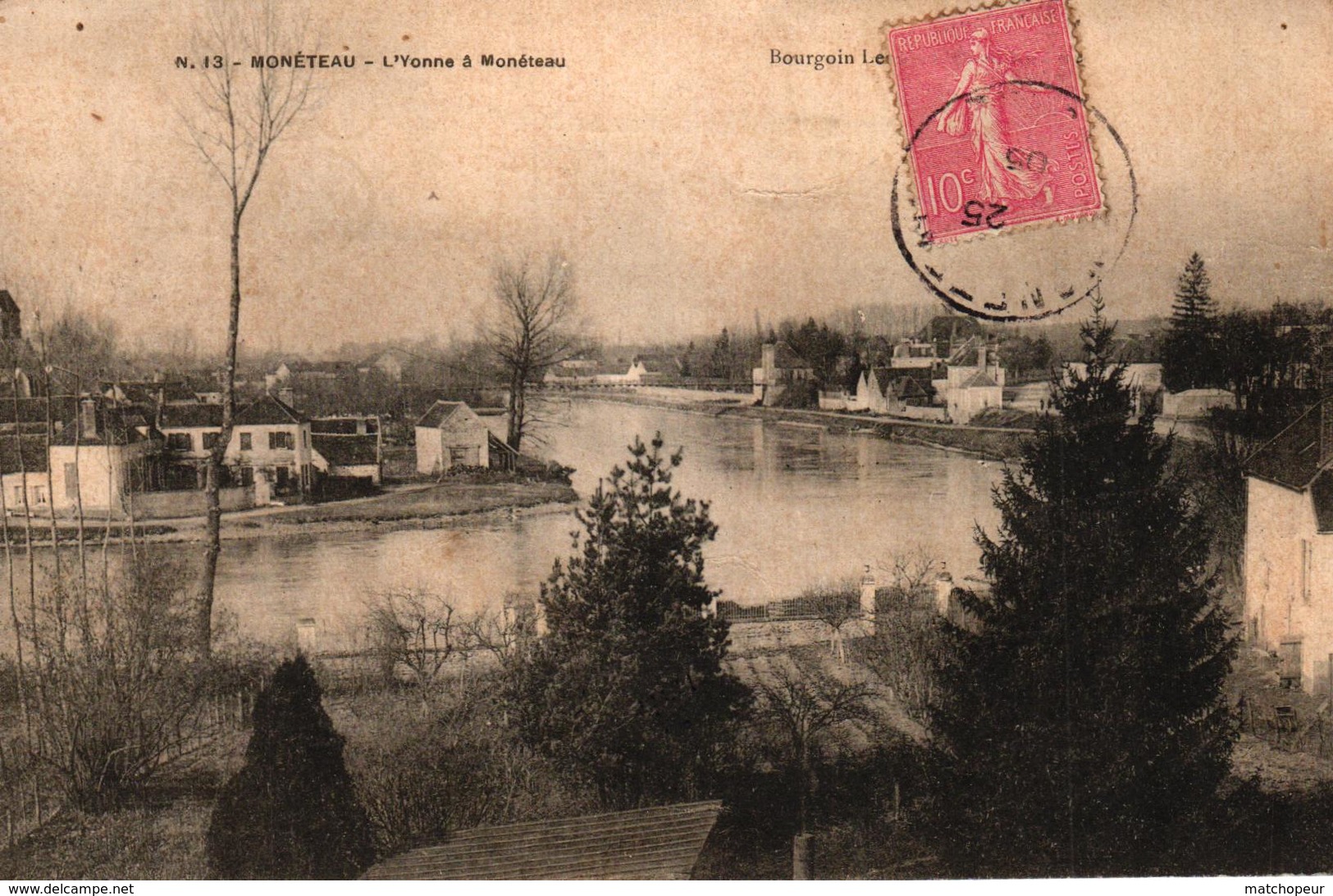 MONETEAU -89- L'YONNE A MONETEAU