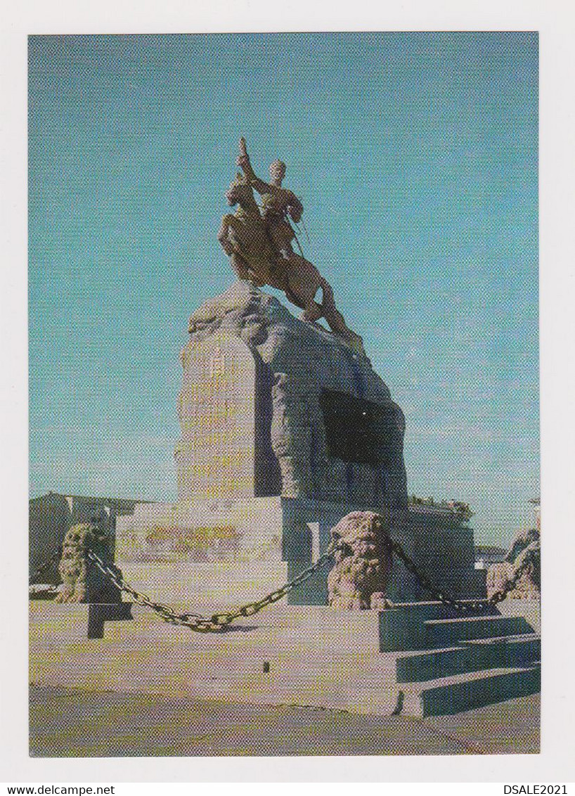 MONGOLIA Mongolie Mongolei Mongolian Capital Ulaanbaatar Monument of Sukhe-Bator View 1960s Postcard RPPc CPA (52605)