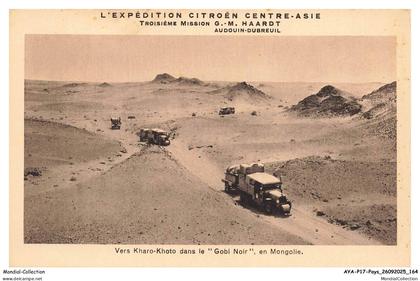 AYAP17-1346-MONGOLIE - Vers kharo-khoto dans le gabi noir en mongolie