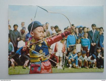 D155997  Mongolia   Archer Children  -  bowman
