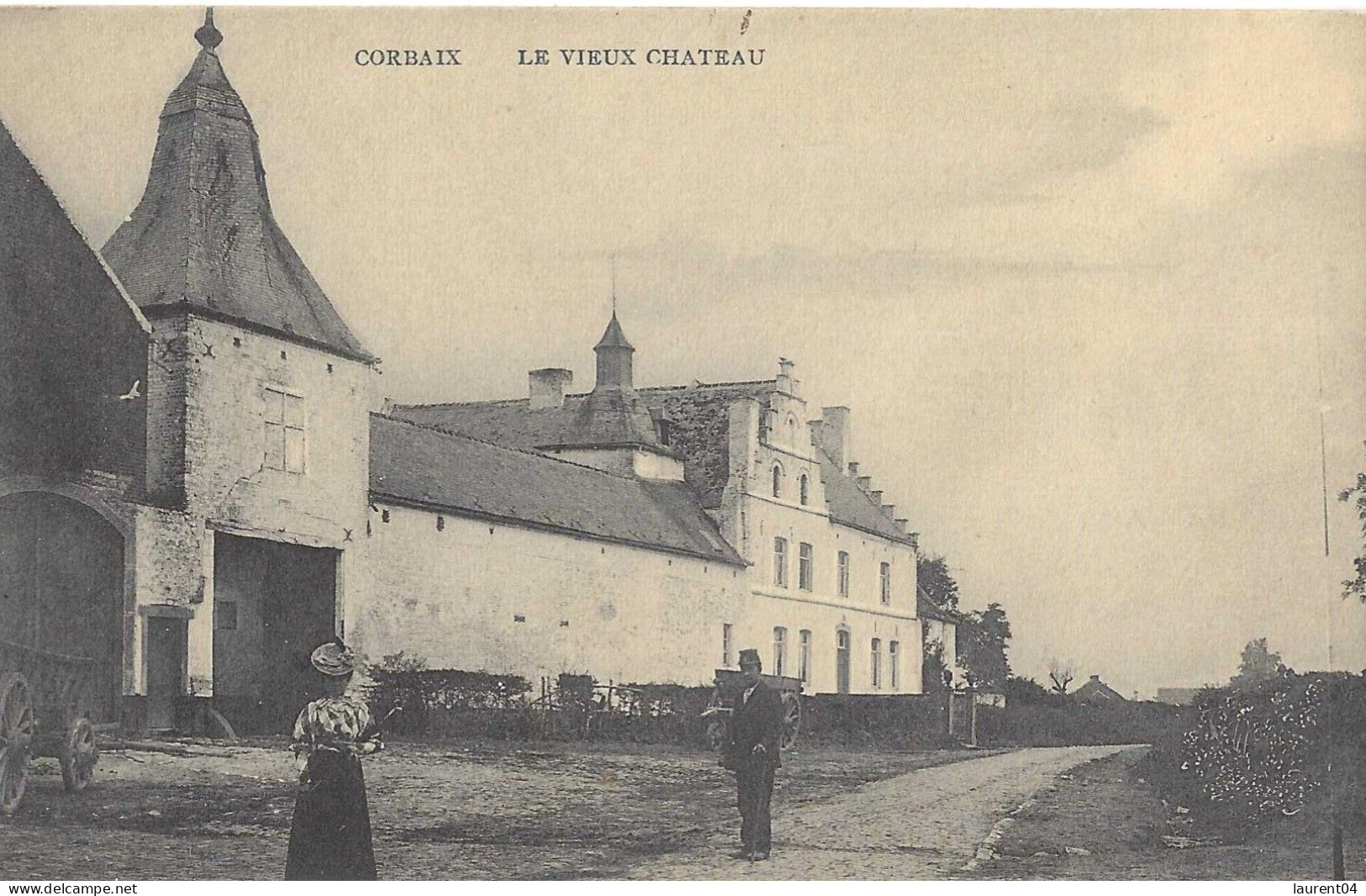 MONT SAINT GUIBERT. CORBAIS.  LE VIEUX CHATEAU. ANIMATION..