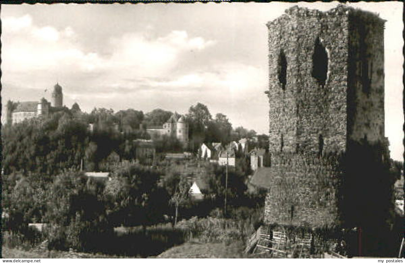 Montabaur Westerwald Montabaur Schloss Wolfsturm ungelaufen ca. 1955
