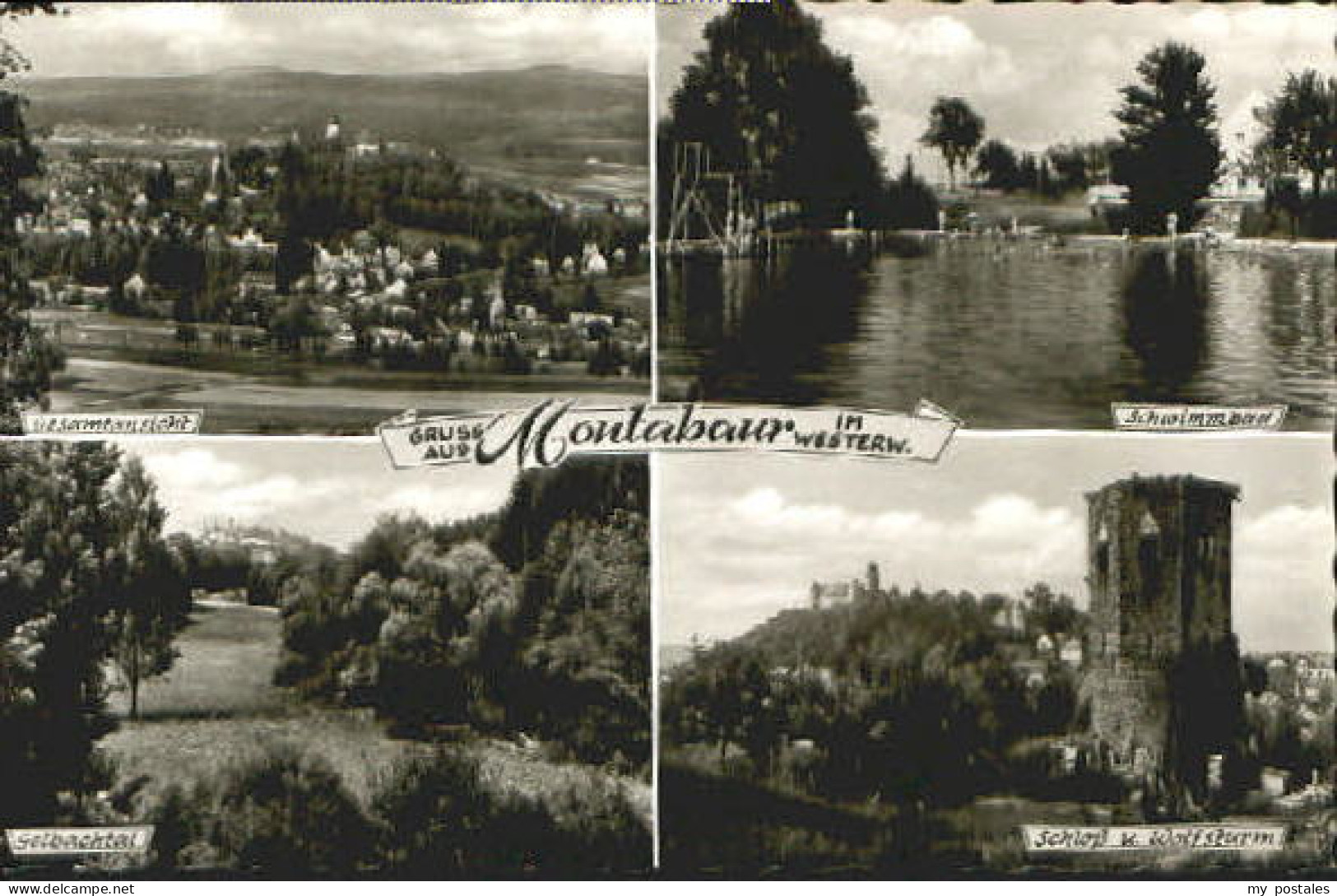Montabaur Westerwald Montabaur Schwimmbad Schloss Turm
