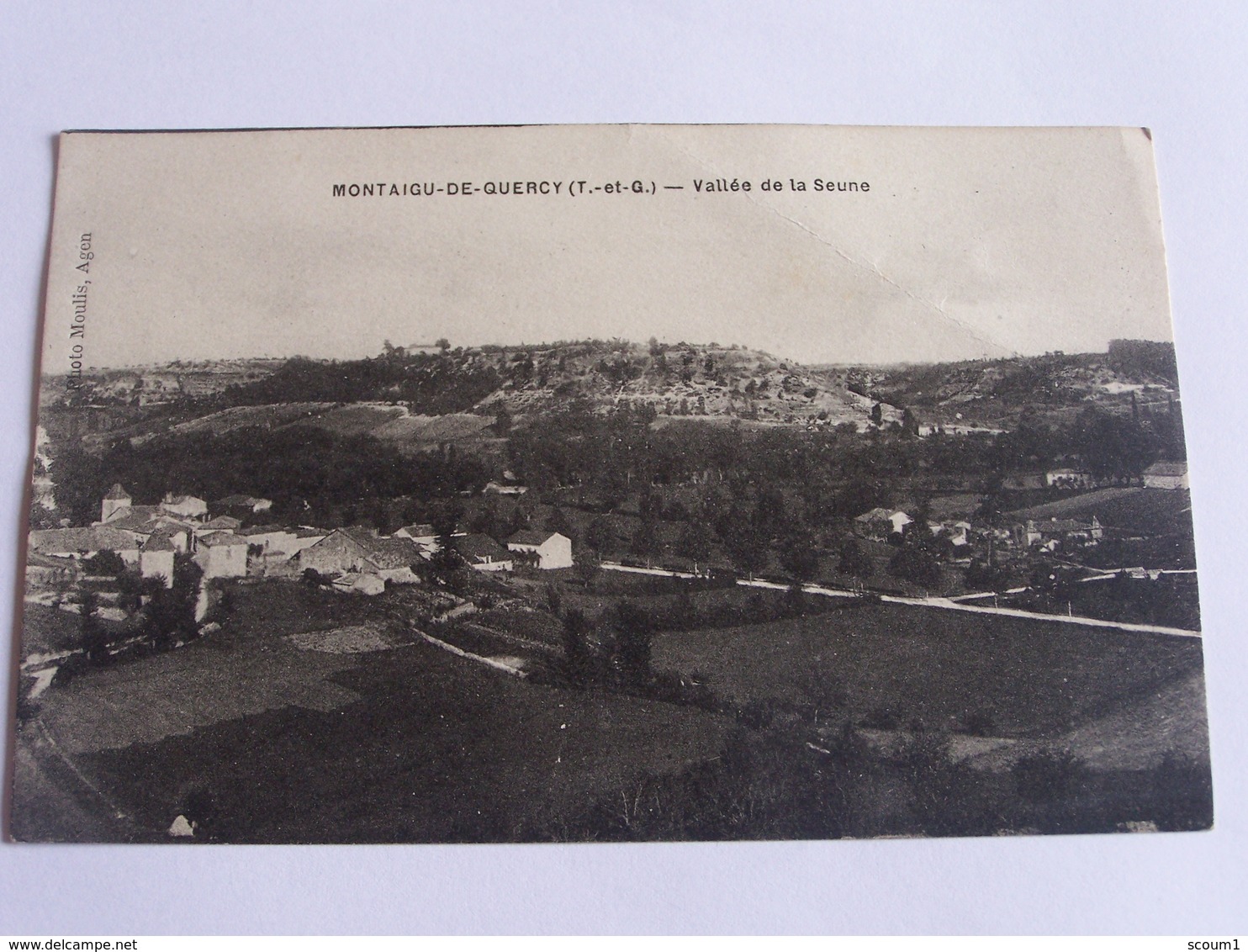 montaigu de quercy vallee de la seune  cpa