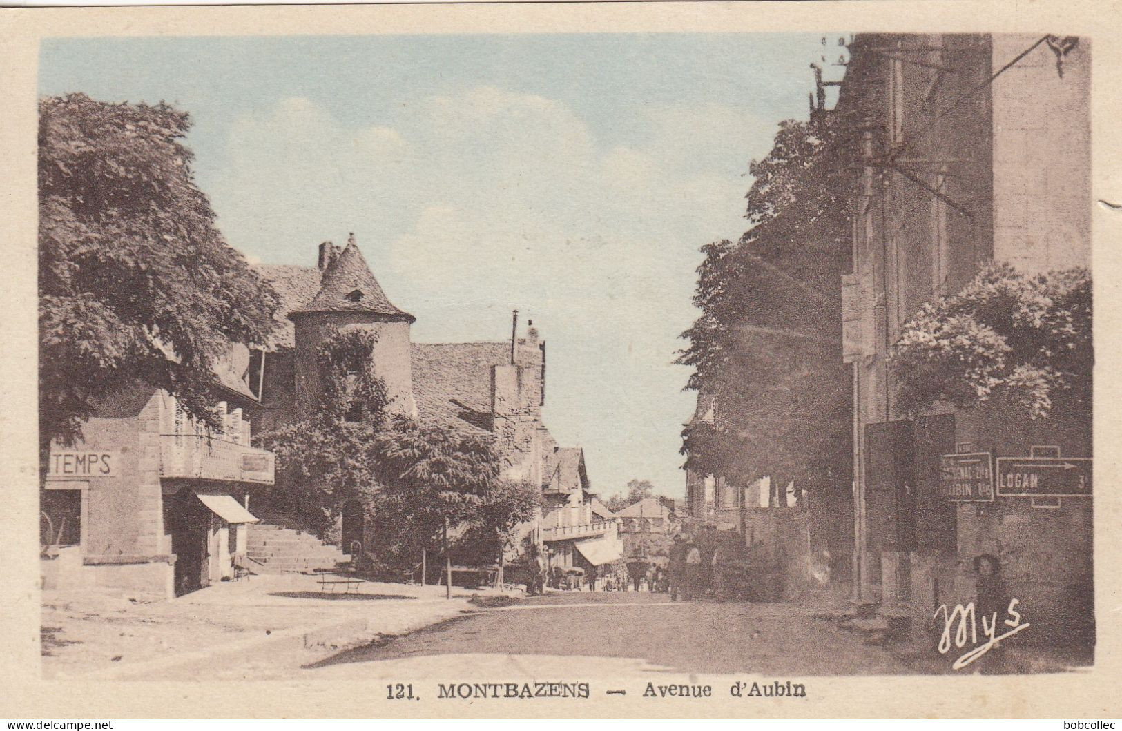 MONTBAZENS (Aveyron): Avenue d'Aubin