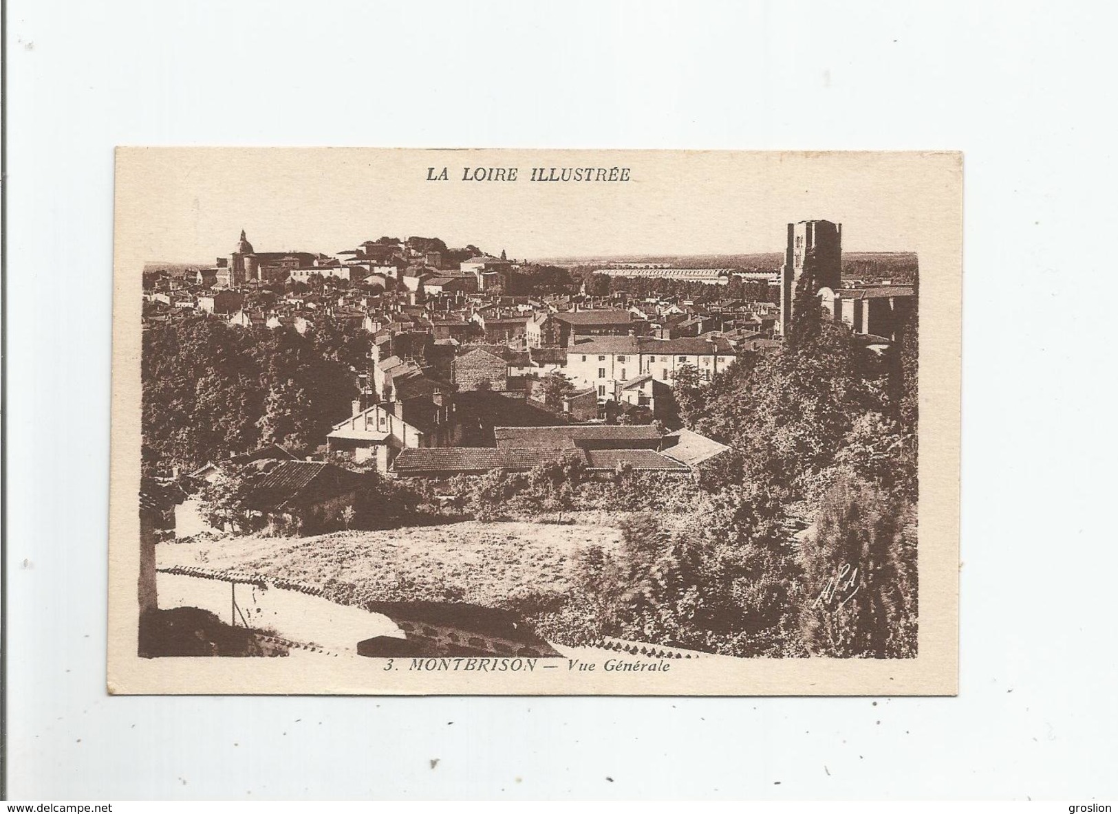 MONTBRISON 3 LA LOIRE ILLUSTREE VUE GENERALE (PANORAMIQUE)