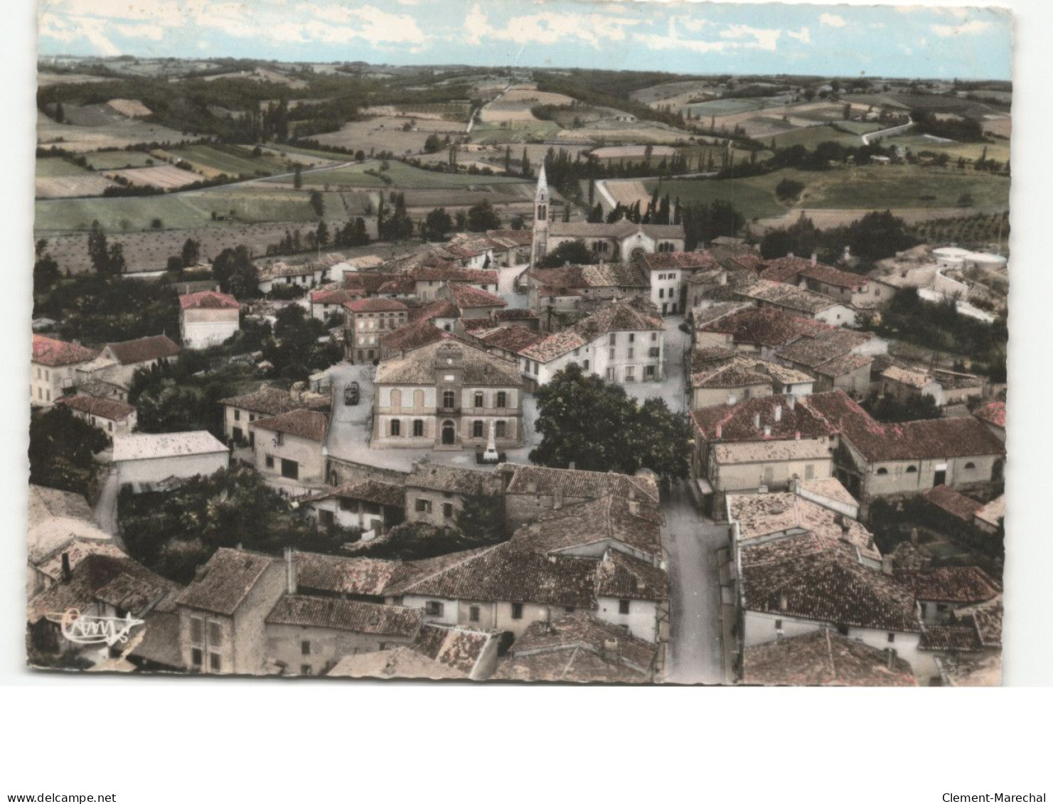 MONTCLAR-de-QUERCY: vue aérienne 10x15 - très bon état