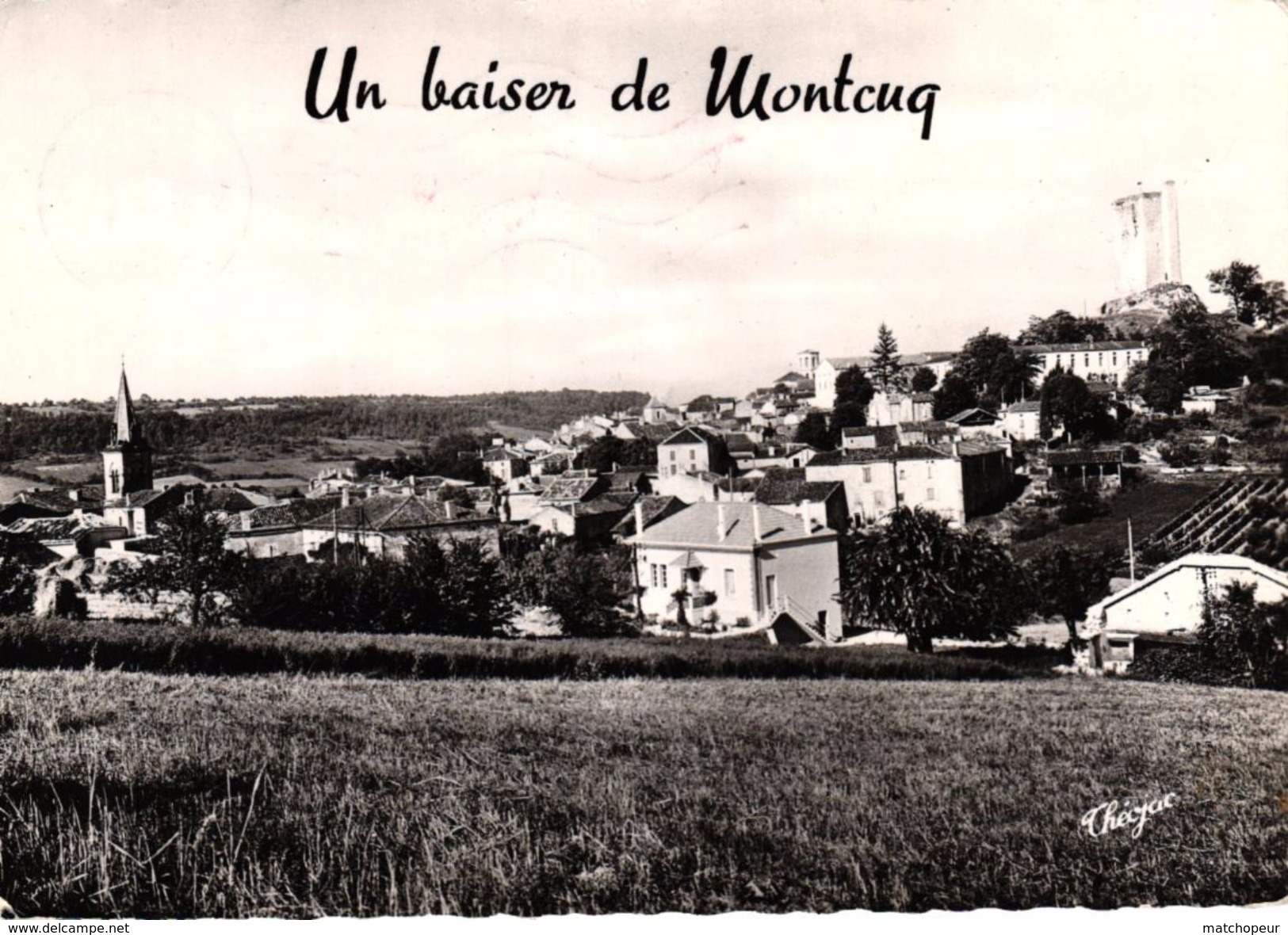 MONTCUQ -46- UN BAISER DE MONTCUQ