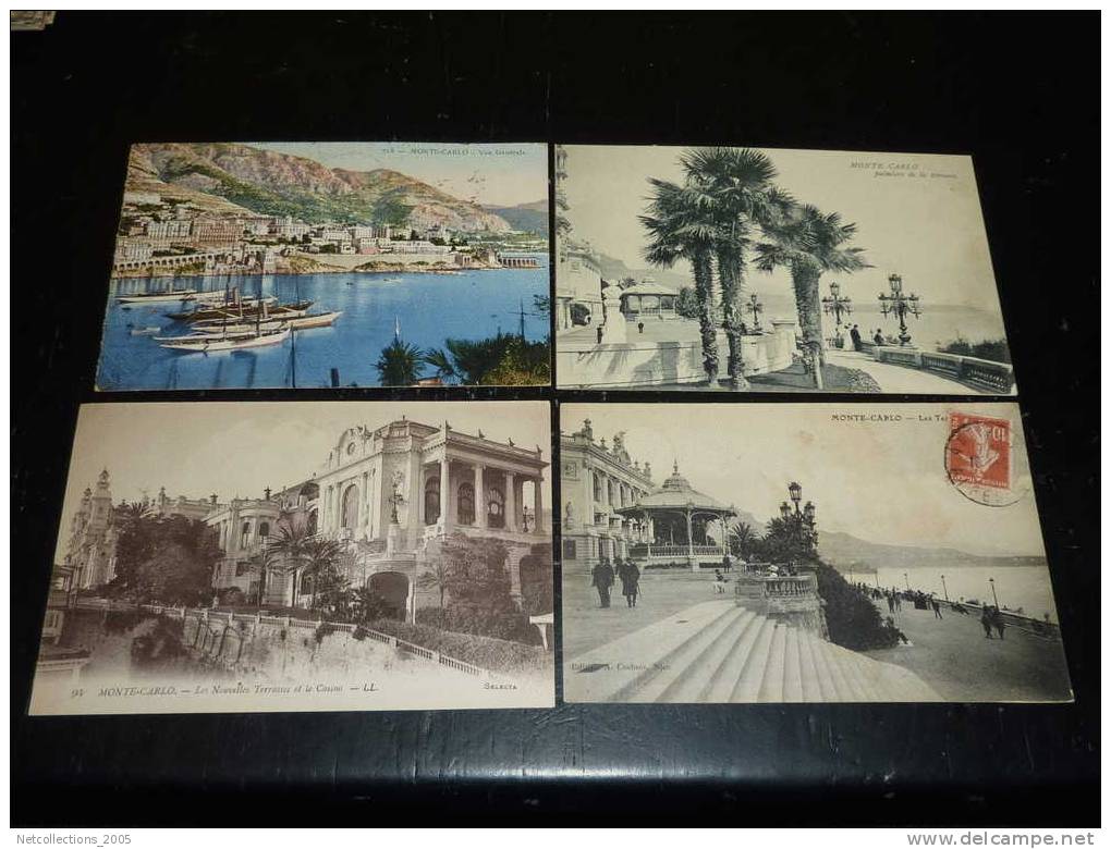 MONTE-CARLO 4 CARTES POSTALE 01 - DESCRIPTIF VOIR ANNONCE - MONACO