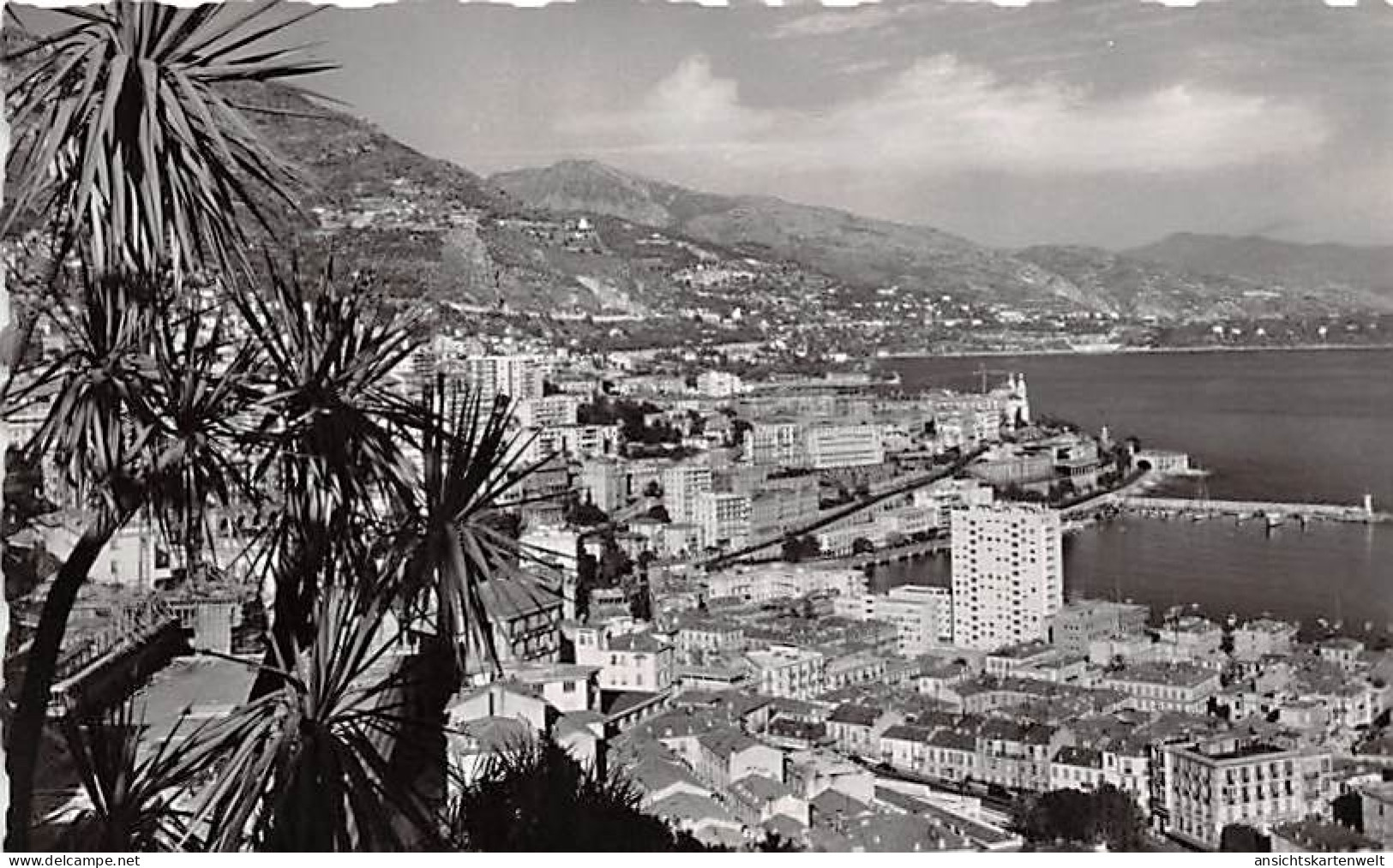 Monte Carlo Vue prise du Jardin Exotique ngl #143.165