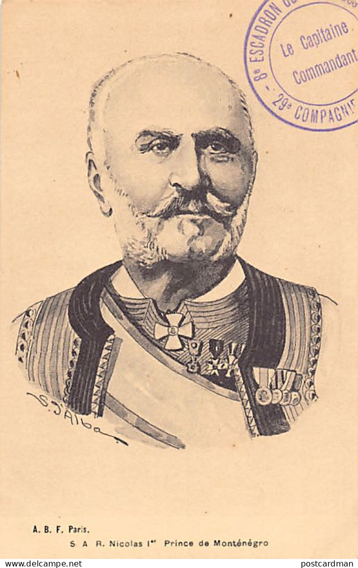 Montenegro - H.R.H. Nikola I, Prince of Montenegro - Publ. A.B.F.