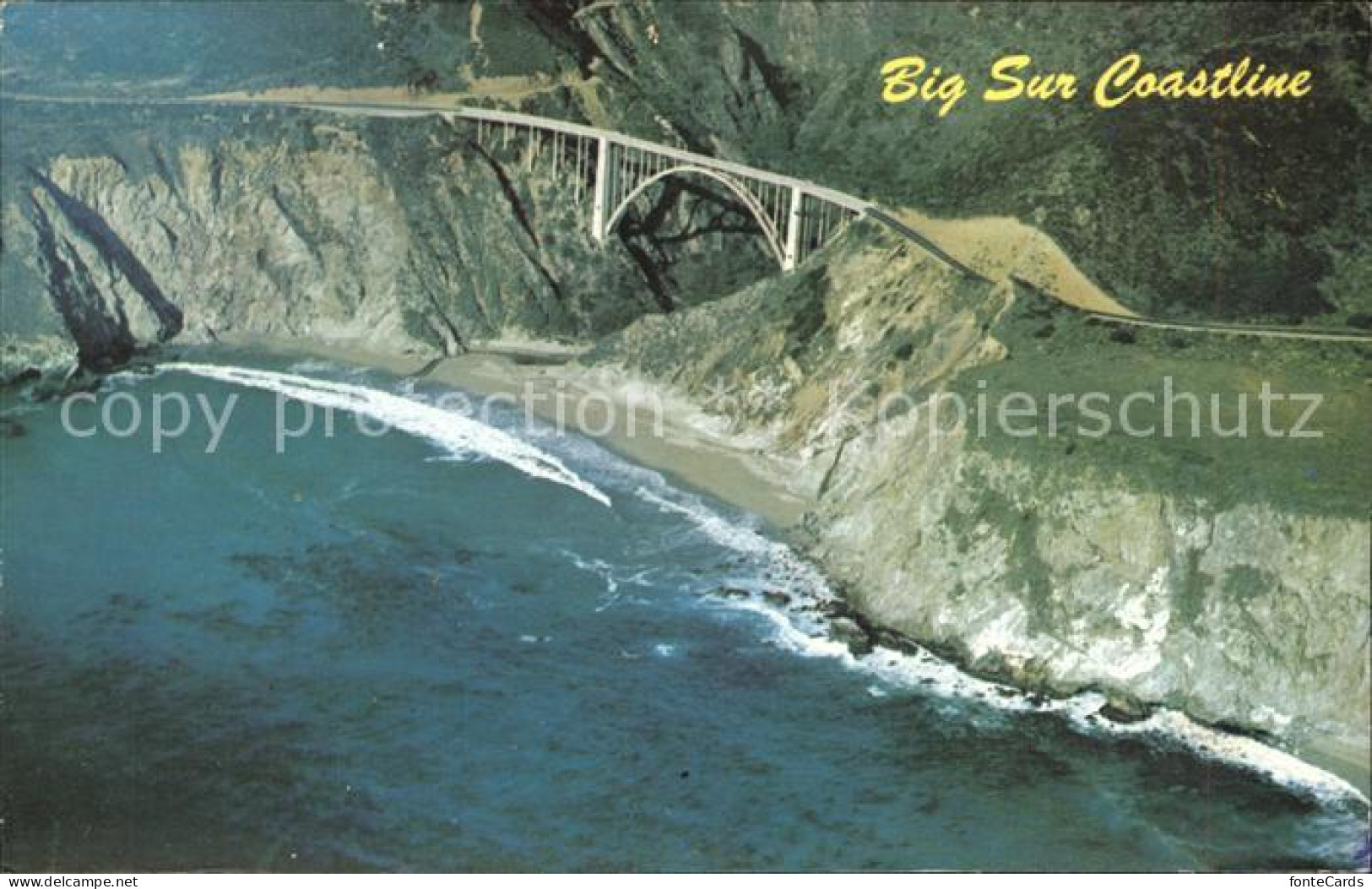 Monterey California Big Sur Coastline Fliegeraufnahme Bixby Bridge