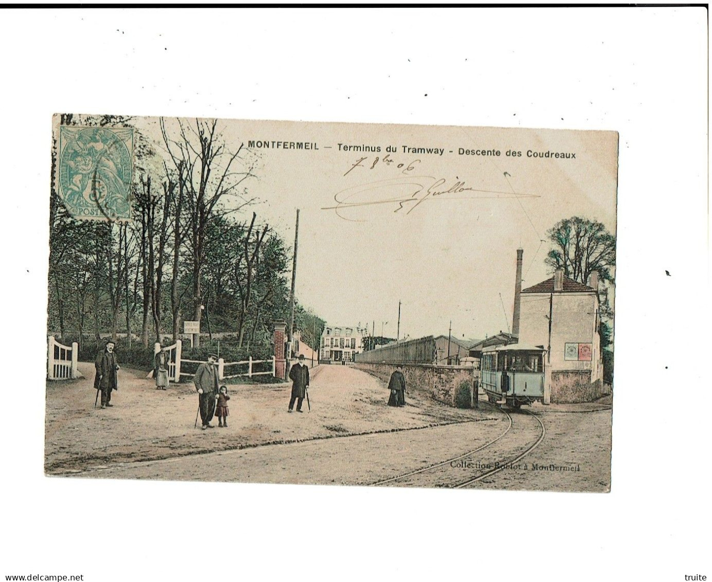 MONTFERMEIL TERMINUS TRAMWAY DESCENTE DES COUDREAUX ( CARTE COLORISEE )