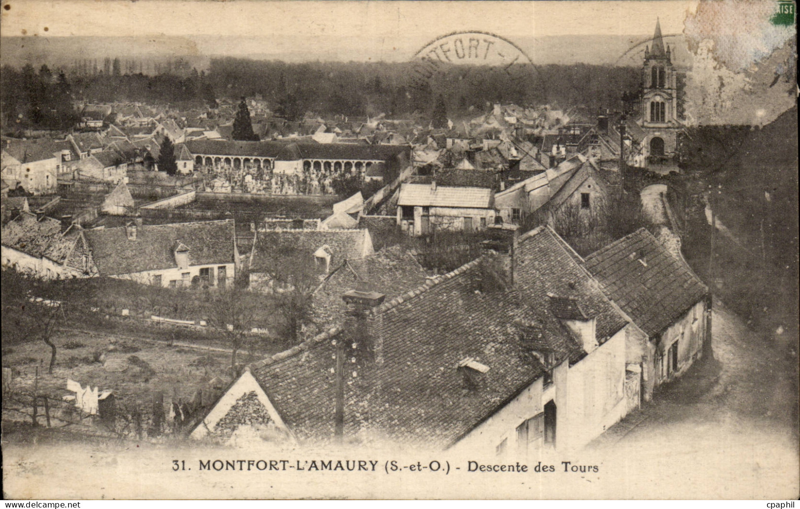 Montfort L'Amaury - Descente des Tours - CPA