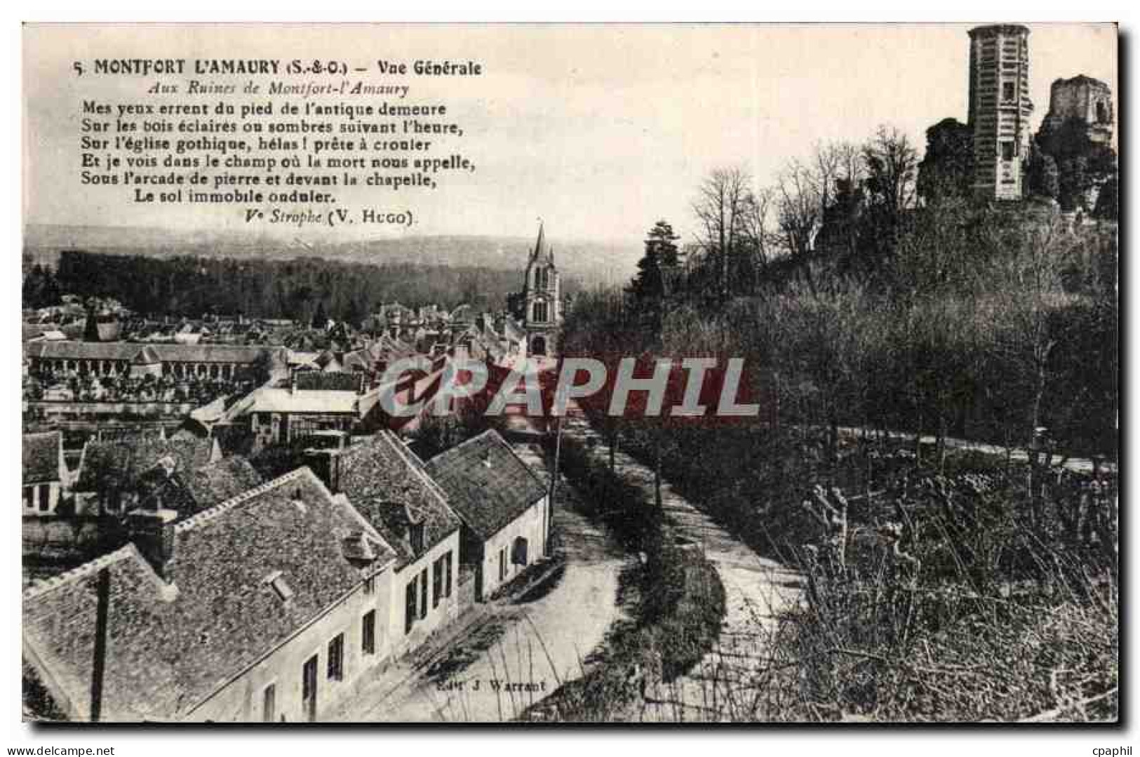 Montfort L'Amaury - Vue Generale CPA